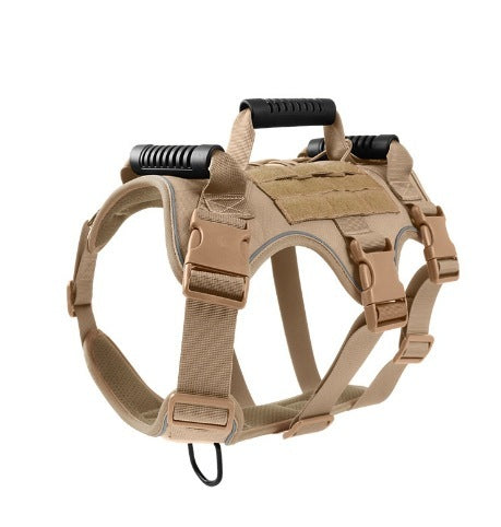 Reflective Tactical Dog Harness — No-Pull, Breakaway-Safe, Heavy-Duty Control