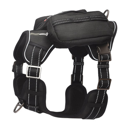 High-Performance Tactical Dog Harness — No-Pull Training Vest with Metal Buckles, Reflective Straps & Removable Utility Pack