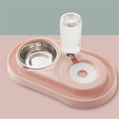Ball-Type Automatic Water Refill Bowl — Stainless Steel Feeding Dish with Self-Filling Water System