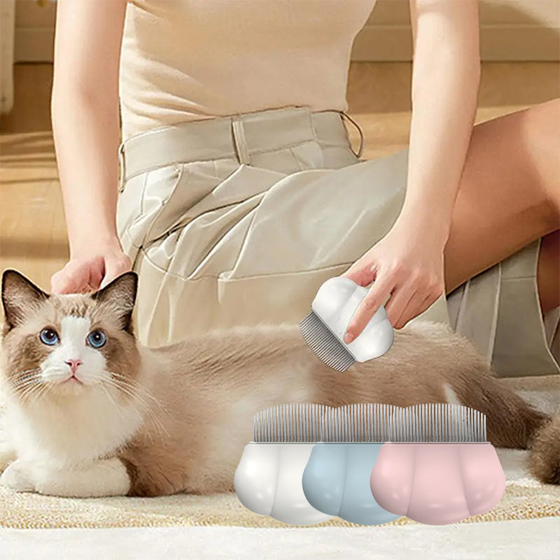 Fine-Tooth Pet Grooming Comb – Flea & Shedding Brush for Dogs, Cats & Rabbits (Detangles & Removes Loose Fur)