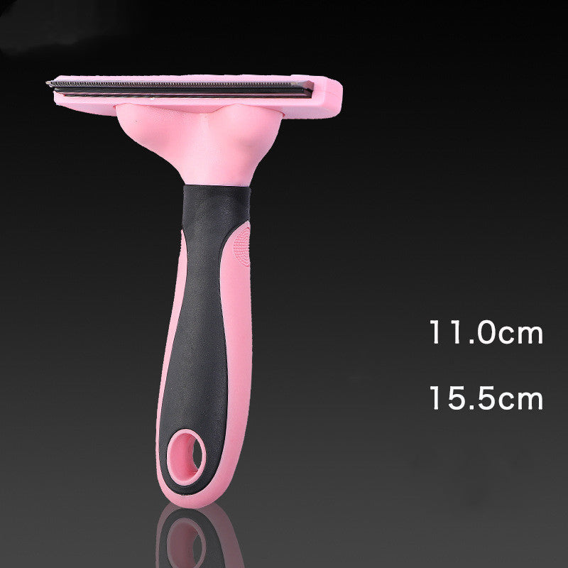 Stainless Steel Pet Grooming Comb – Professional Dog & Cat Comb for Shedding, Shine & Gentle Detangling