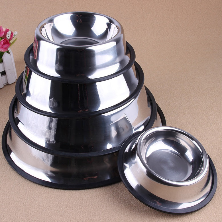 Premium Heavy-Duty Stainless Steel Pet Bowl — Non-Slip, Rust-Resistant & Built to Last ⚡🐾