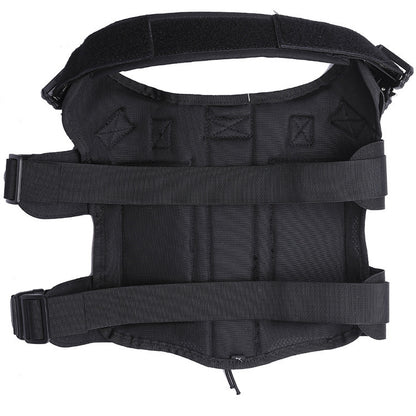Heavy-Duty Tactical Dog Vest – Combat-Grade No-Pull Harness with MOLLE Attachments, Metal Buckles & Utility Handle (M/L Sizes)