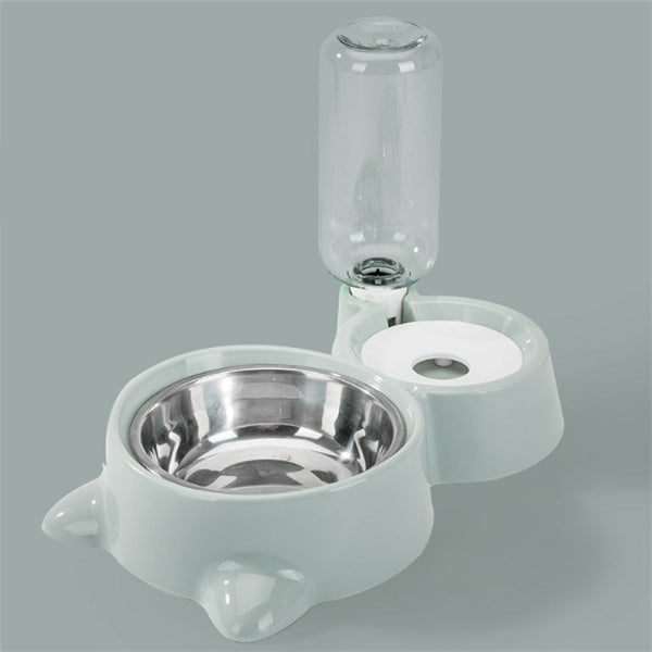 Ball-Type Automatic Water Refill Bowl — Stainless Steel Feeding Dish with Self-Filling Water System