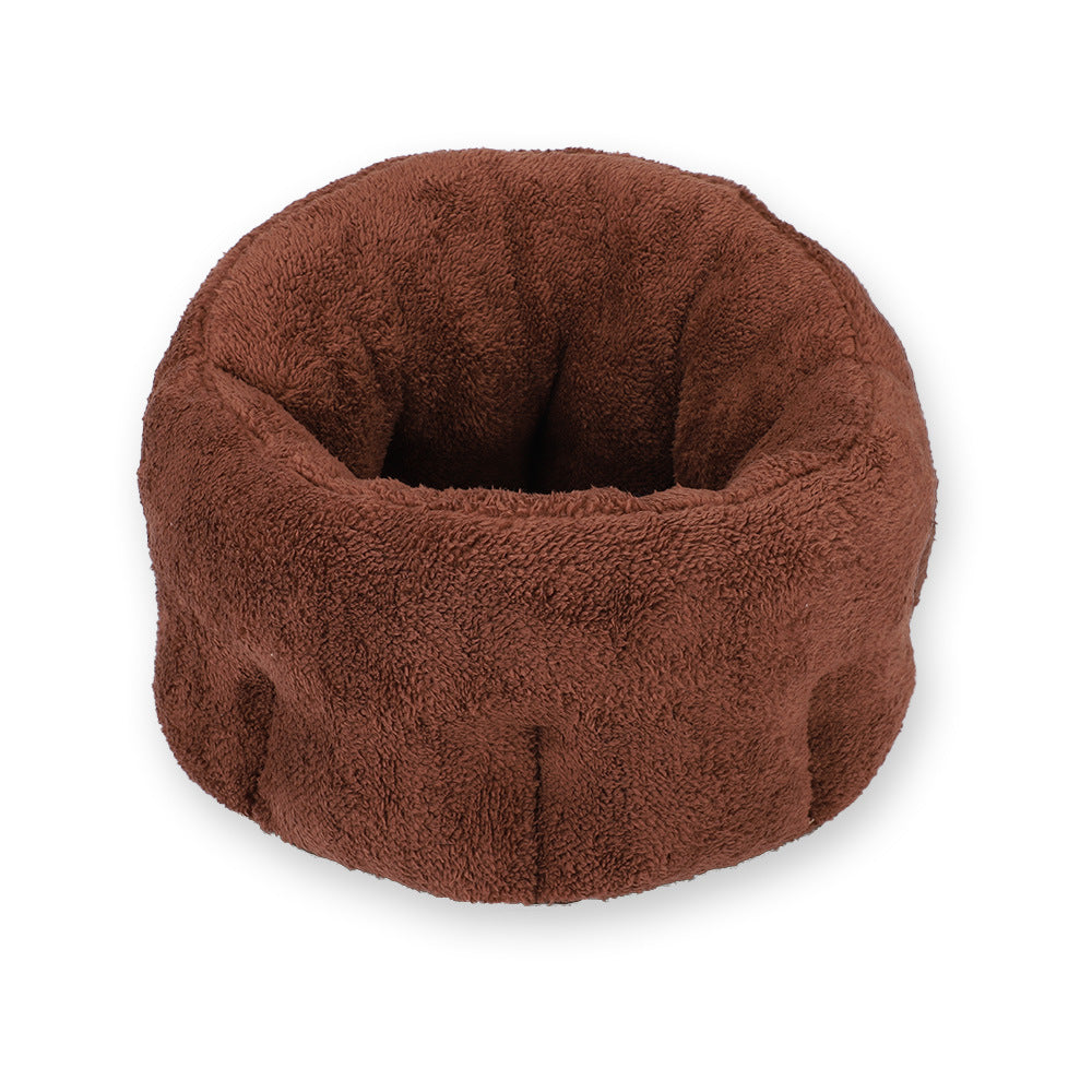 Warm Plush Pet House – Soft, Washable Indoor Bed for Dogs & Cats (Calming Comfort for Small to Large Pets)