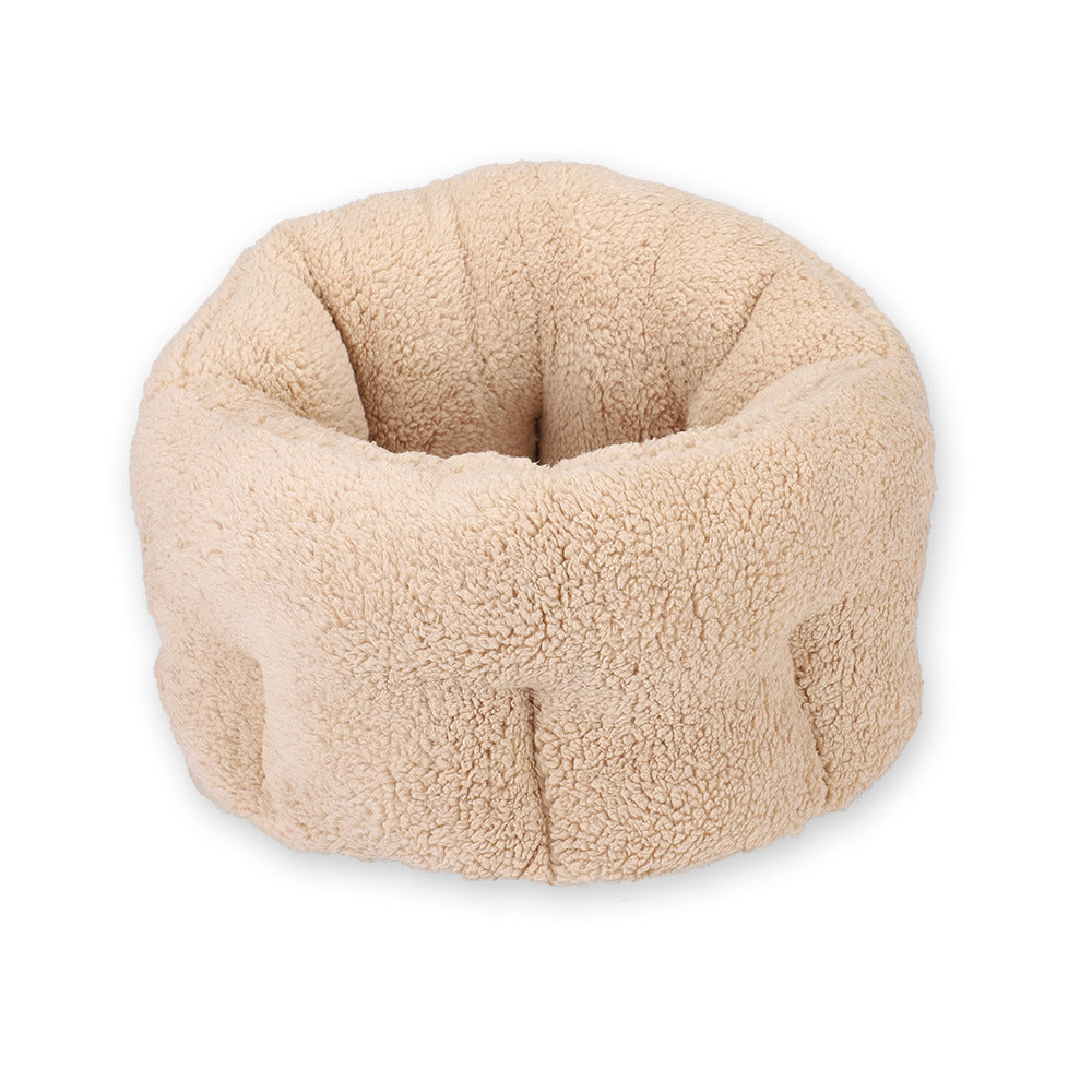 Warm Plush Pet House – Soft, Washable Indoor Bed for Dogs & Cats (Calming Comfort for Small to Large Pets)