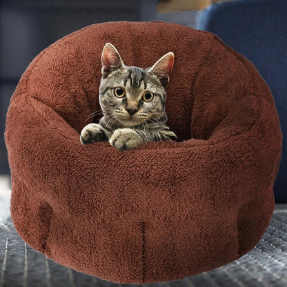 Warm Plush Pet House – Soft, Washable Indoor Bed for Dogs & Cats (Calming Comfort for Small to Large Pets)