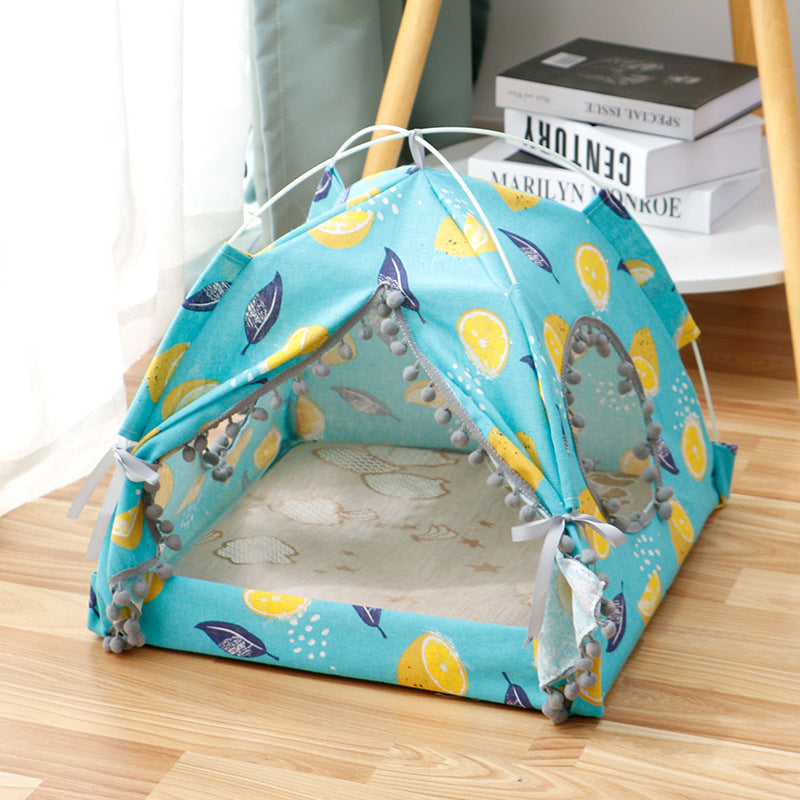 Cat Tent Bed – Foldable Enclosed Pet House for Cats & Small Dogs (Breathable, Portable, Private Nest)
