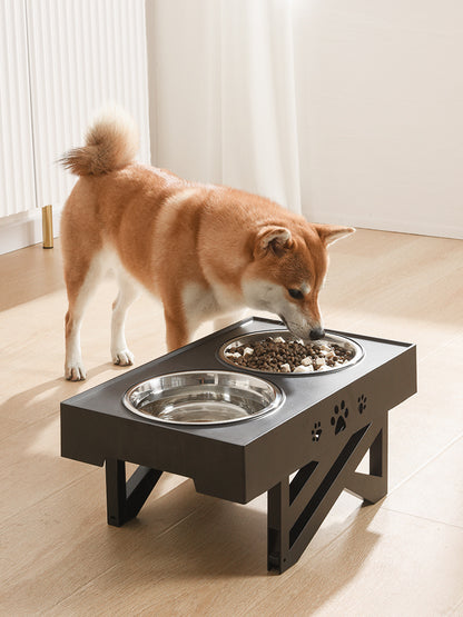 Adjustable Elevated Double Bowl Feeder — Ergonomic, Foldable & Anti-Slip Feeding Station for Dogs of All Sizes