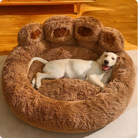 Giant Paw-Shaped Pet Bed – Ultra-Plush Calming Dog & Cat Sofa (Deep Sleep, Anti-Anxiety Design)