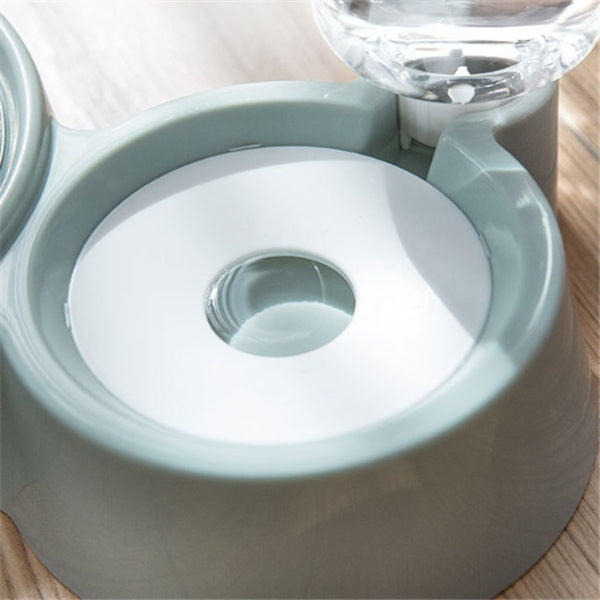 Ball-Type Automatic Water Refill Bowl — Stainless Steel Feeding Dish with Self-Filling Water System
