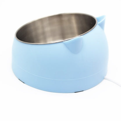 Ergonomic 15° Tilted Cat Bowl — Anti-Vomit, Joint-Friendly, and Made with Food-Grade Stainless Steel