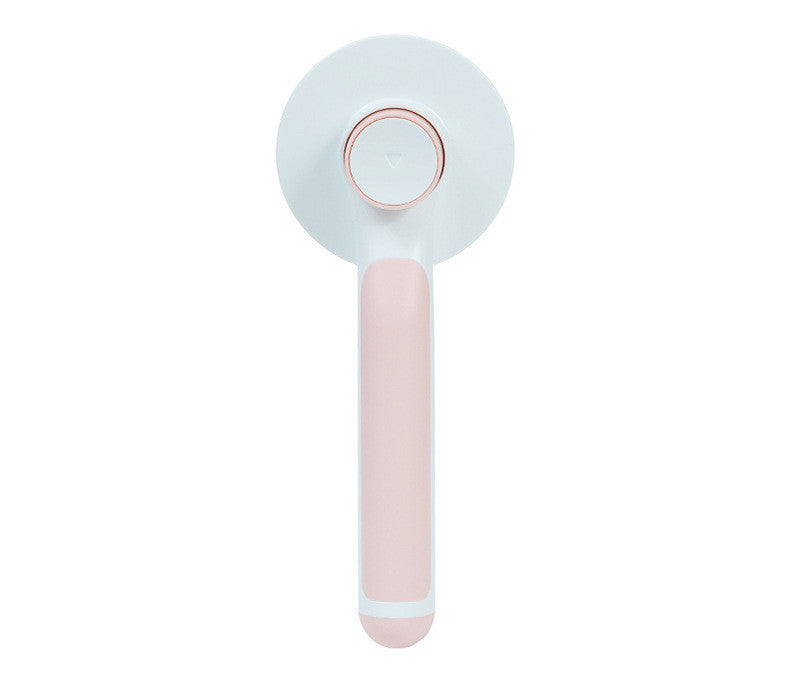 135° Stainless Steel Pet Grooming Comb – Round Handle Detangling Brush with Self-Cleaning Feature
