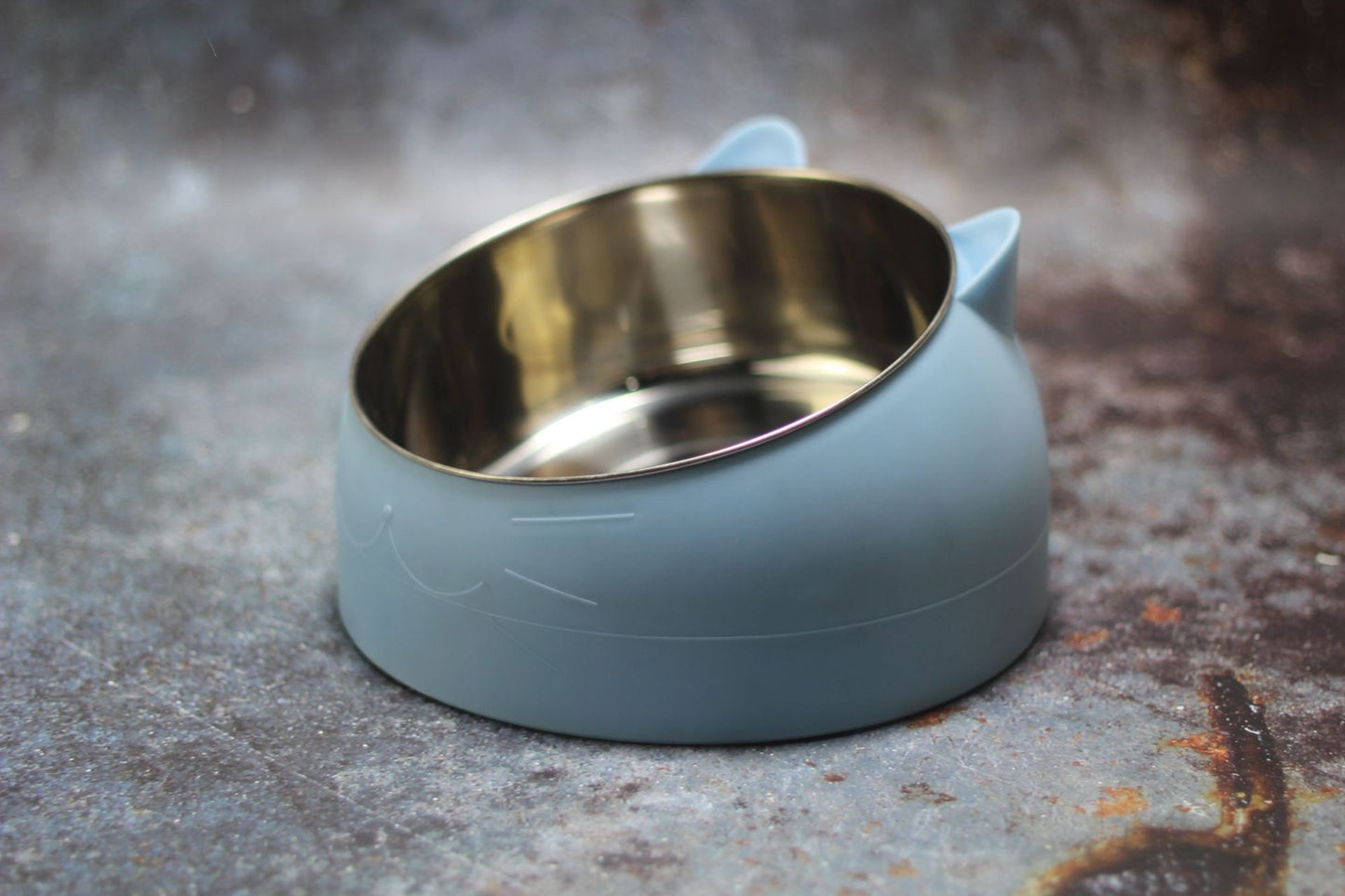 Ergonomic 15° Tilted Cat Bowl — Anti-Vomit, Joint-Friendly, and Made with Food-Grade Stainless Steel