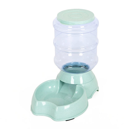 Ball-Type Automatic Water Refill Bowl — Stainless Steel Feeding Dish with Self-Filling Water System