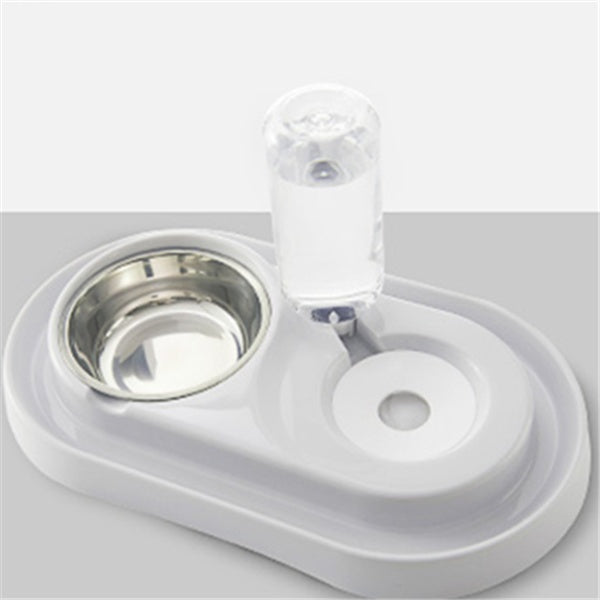 Ball-Type Automatic Water Refill Bowl — Stainless Steel Feeding Dish with Self-Filling Water System