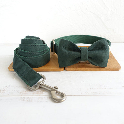 Luxury Bowtie Collar & Leash Set — Elegant, Durable & Perfect for Everyday Style or Special Occasions