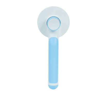 135° Stainless Steel Pet Grooming Comb – Round Handle Detangling Brush with Self-Cleaning Feature