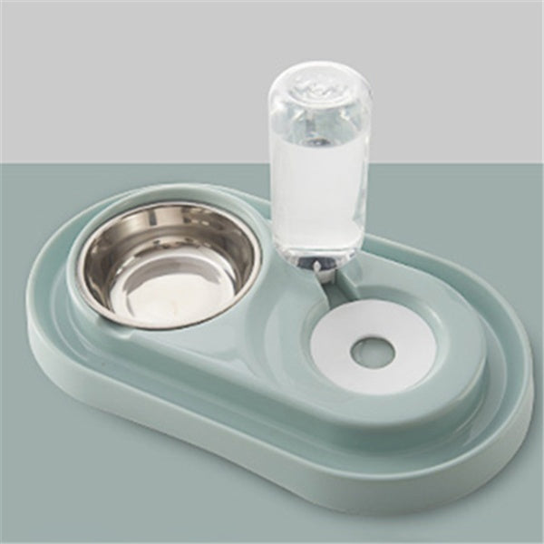 Ball-Type Automatic Water Refill Bowl — Stainless Steel Feeding Dish with Self-Filling Water System