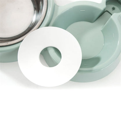 Ball-Type Automatic Water Refill Bowl — Stainless Steel Feeding Dish with Self-Filling Water System