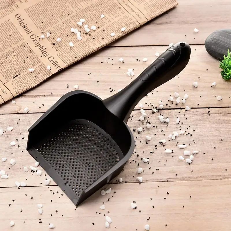 Durable Plastic Cat Litter Scoop – Large-Capacity PVC Litter Shovel with