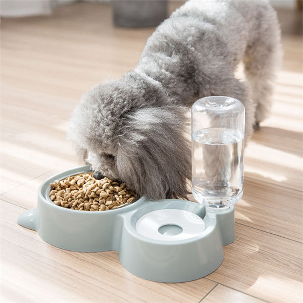 Ball-Type Automatic Water Refill Bowl — Stainless Steel Feeding Dish with Self-Filling Water System
