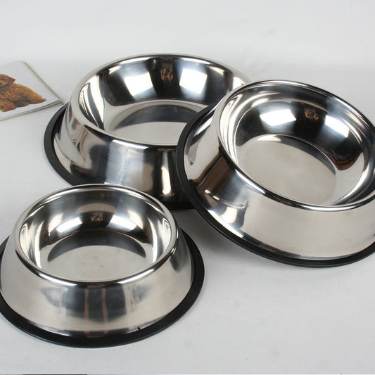 Premium Heavy-Duty Stainless Steel Pet Bowl — Non-Slip, Rust-Resistant & Built to Last ⚡🐾