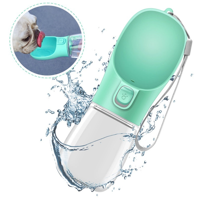 Portable Dog Water Bottle — One-Hand Leakproof Pet Hydration Cup for Walking, Hiking & Outdoor Travel (350ml / 550ml)