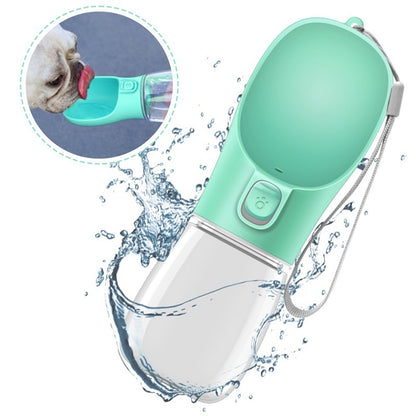 Portable Dog Water Bottle — One-Hand Leakproof Pet Hydration Cup for Walking, Hiking & Outdoor Travel (350ml / 550ml)