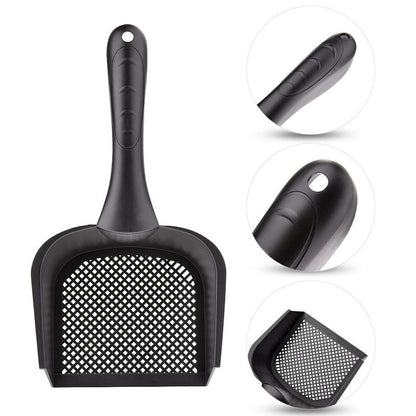 Durable Plastic Cat Litter Scoop – Large-Capacity PVC Litter Shovel with