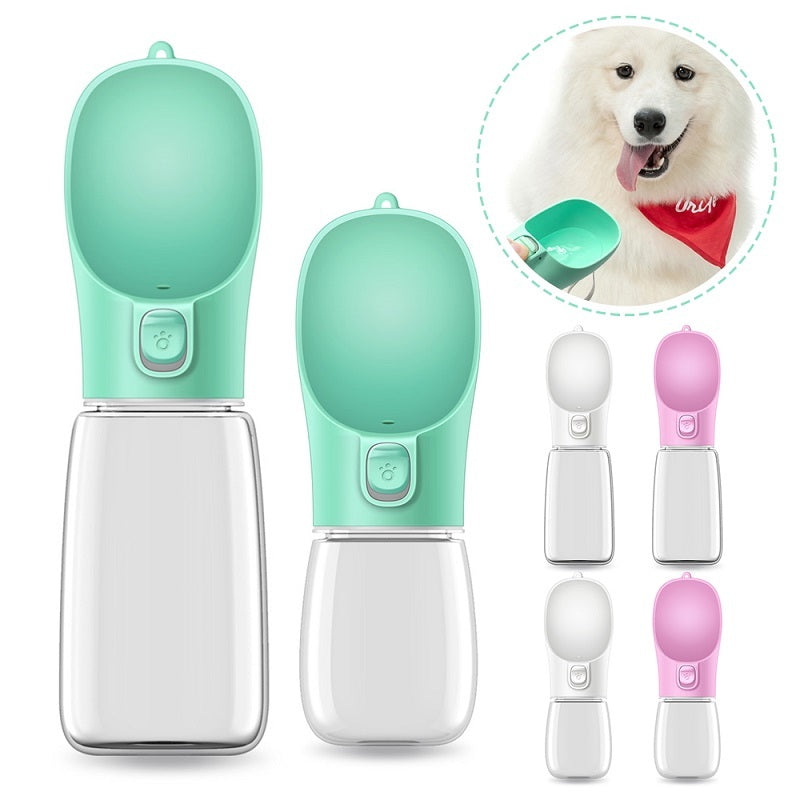 Portable Dog Water Bottle — One-Hand Leakproof Pet Hydration Cup for Walking, Hiking & Outdoor Travel (350ml / 550ml)
