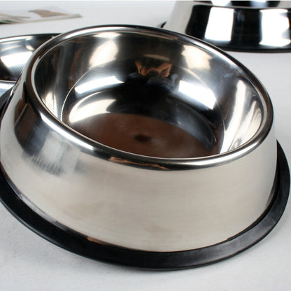 Premium Heavy-Duty Stainless Steel Pet Bowl — Non-Slip, Rust-Resistant & Built to Last ⚡🐾