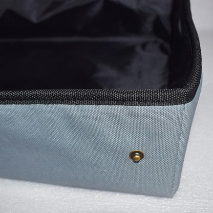 Portable Foldable Cat Litter Box – Waterproof 600D Oxford Travel Toilet with EVA Lining