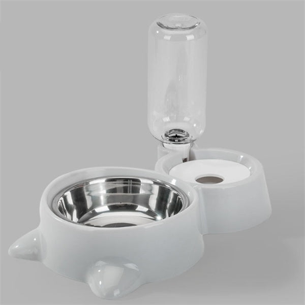 Ball-Type Automatic Water Refill Bowl — Stainless Steel Feeding Dish with Self-Filling Water System