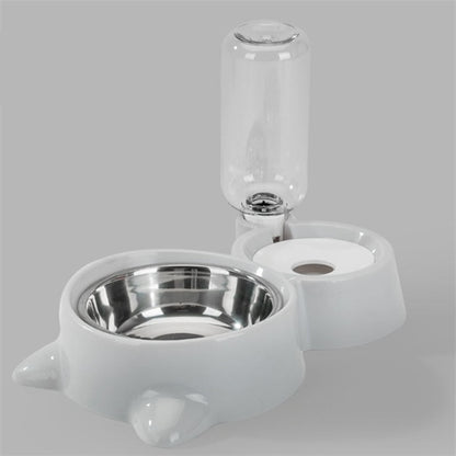 Ball-Type Automatic Water Refill Bowl — Stainless Steel Feeding Dish with Self-Filling Water System