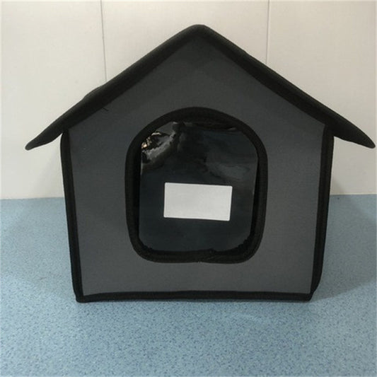 Outdoor Waterproof Dog & Cat House – All-Weather Shelter with Optional Door Curtain