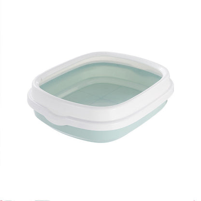 Semi-Enclosed Deodorant Cat Litter Box – Low-Splash Design for Easy Training & Odor Control