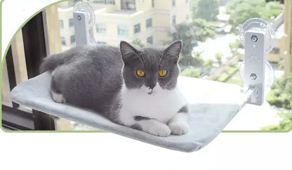 Cat Window Hammock – Strong Suction Cup Mounted Window Bed for Cats (Sunbathing Lounge, Plush & Mesh Options)