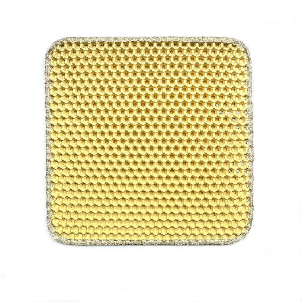 Anti-Splash Double-Layer Cat Litter Mat – EVA Honeycomb Trap Design for Mess-Free Floors