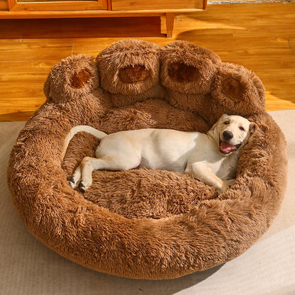 Giant Paw-Shaped Pet Bed – Ultra-Plush Calming Dog & Cat Sofa (Deep Sleep, Anti-Anxiety Design)