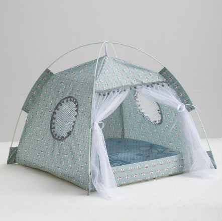 Cat Tent Bed – Foldable Enclosed Pet House for Cats & Small Dogs (Breathable, Portable, Private Nest)