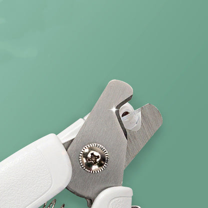 LED Pet Nail Clippers – Stainless Steel Nail Trimmer with Light, Safety Guard & Nail File for Dogs & Cats