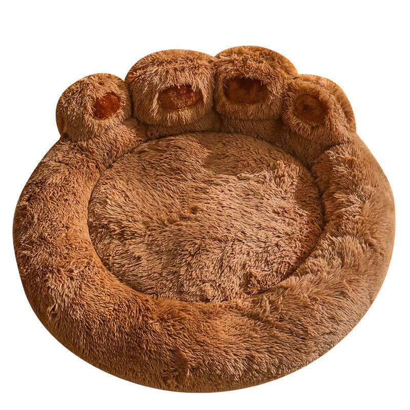 Giant Paw-Shaped Pet Bed – Ultra-Plush Calming Dog & Cat Sofa (Deep Sleep, Anti-Anxiety Design)