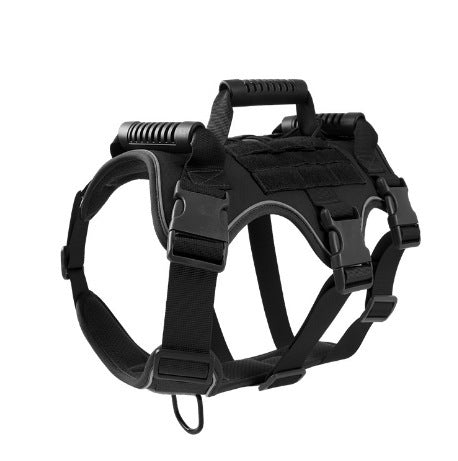 Reflective Tactical Dog Harness — No-Pull, Breakaway-Safe, Heavy-Duty Control