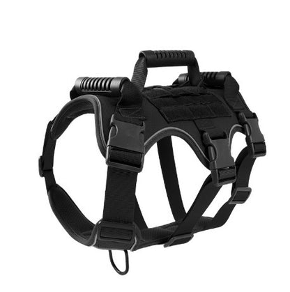 Reflective Tactical Dog Harness — No-Pull, Breakaway-Safe, Heavy-Duty Control