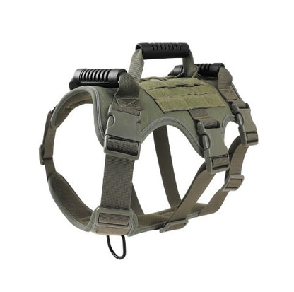 Reflective Tactical Dog Harness — No-Pull, Breakaway-Safe, Heavy-Duty Control
