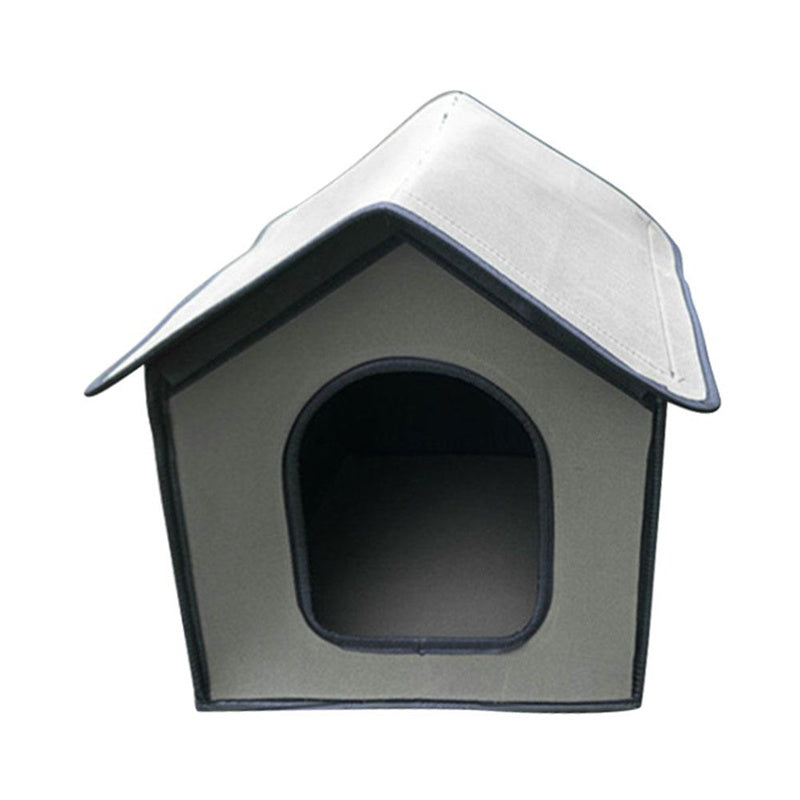 Outdoor Waterproof Dog & Cat House – All-Weather Shelter with Optional Door Curtain