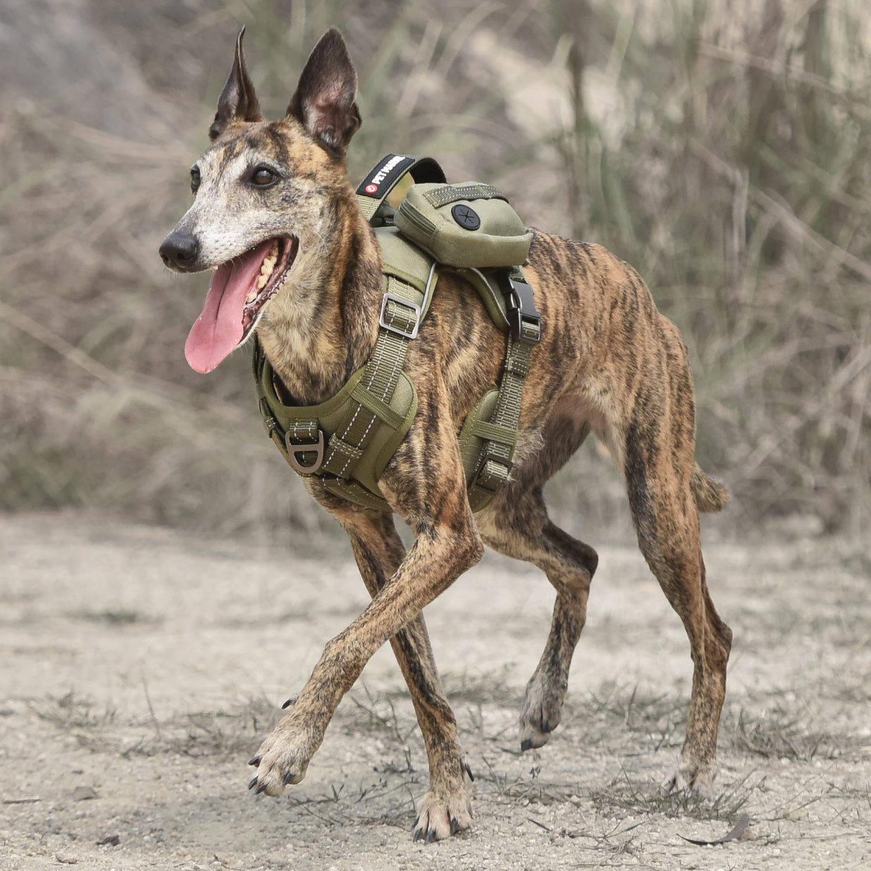 High-Performance Tactical Dog Harness — No-Pull Training Vest with Metal Buckles, Reflective Straps & Removable Utility Pack