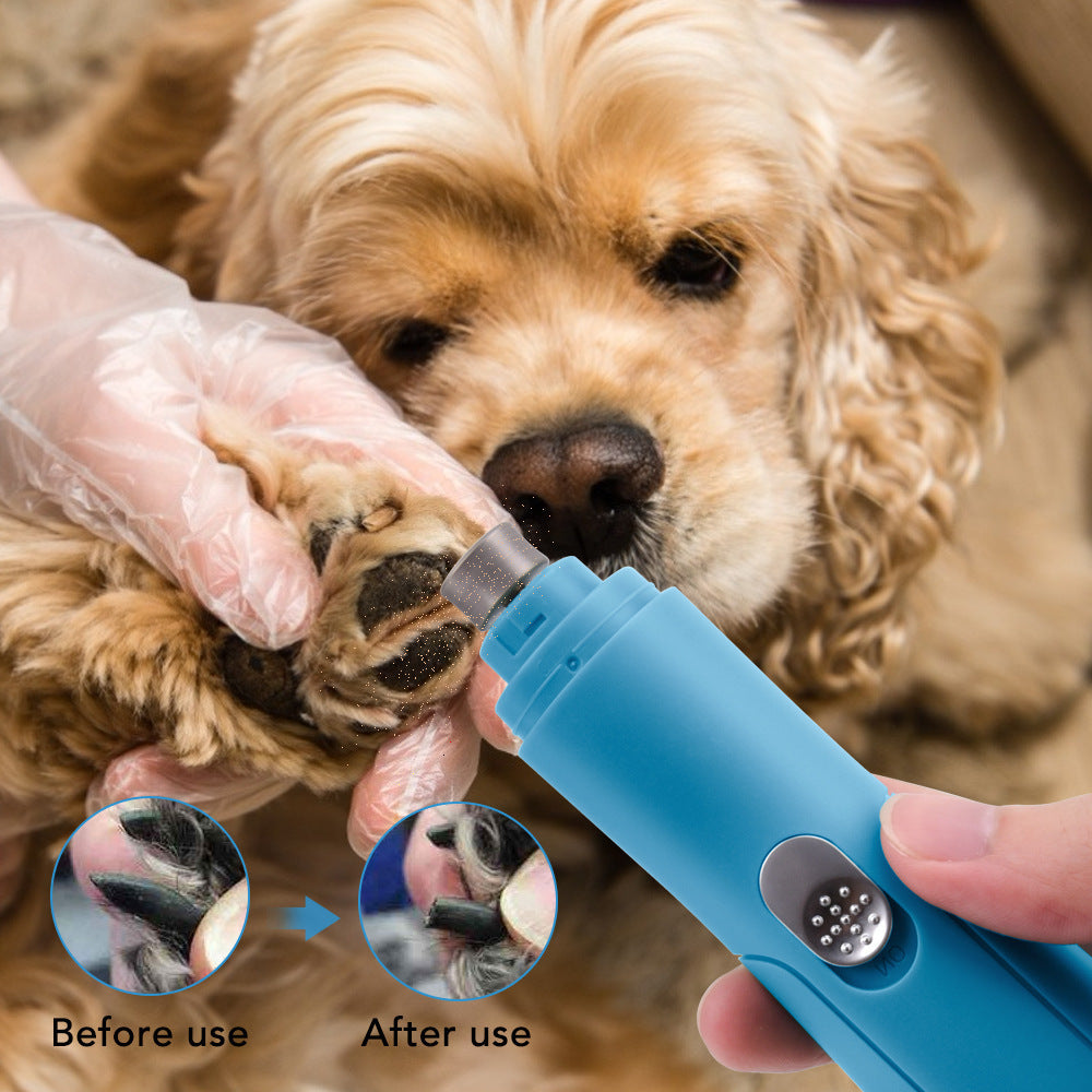 Rechargeable Pet Nail Polisher – Safe Claw & Paw Grooming Tool