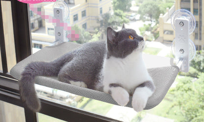 Cat Window Hammock – Strong Suction Cup Mounted Window Bed for Cats (Sunbathing Lounge, Plush & Mesh Options)